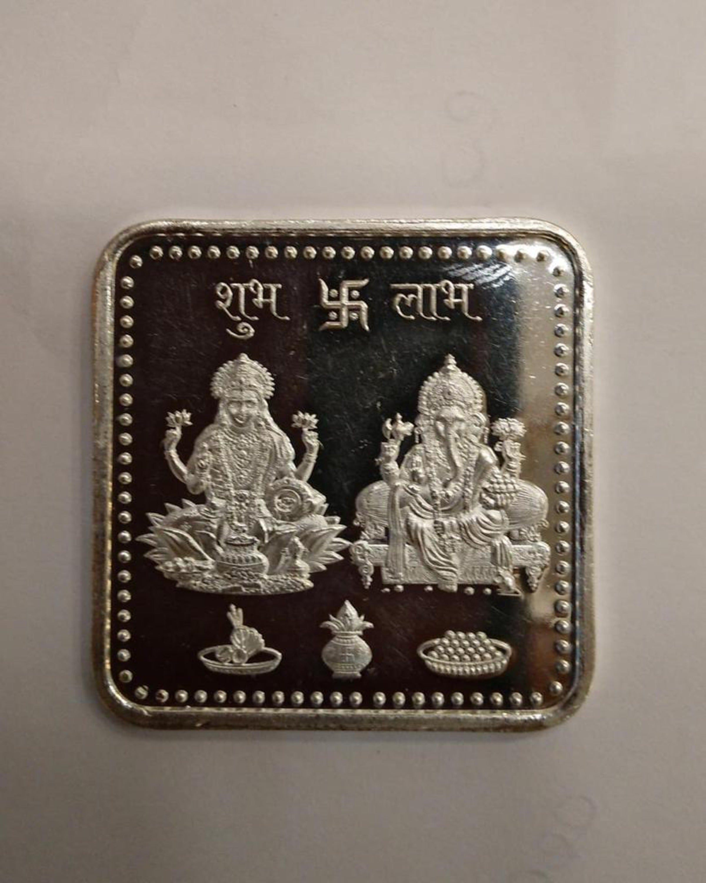 Laxmi Ganesh Silver Coin ANGIE HOMES