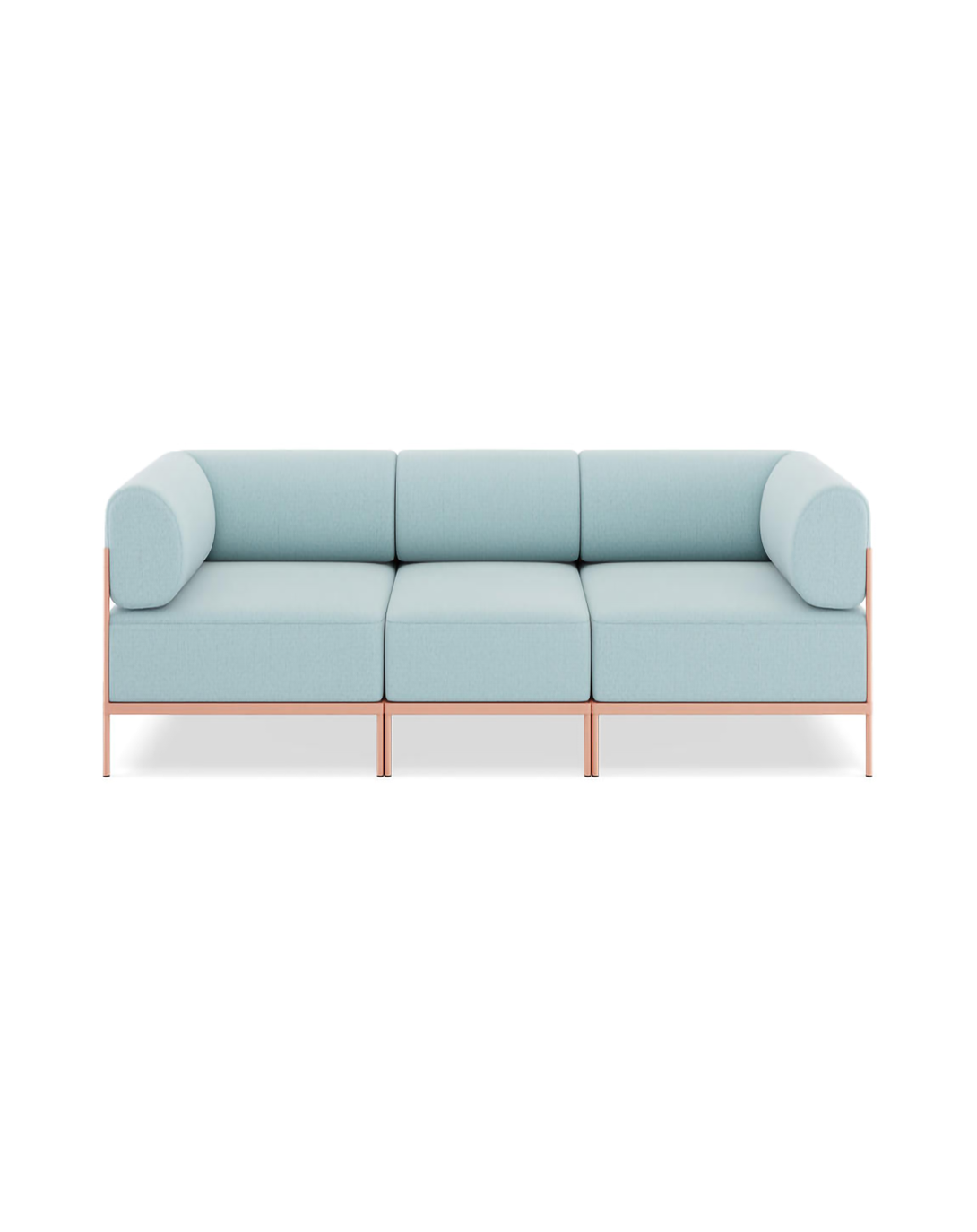 Laynne Blue Modern L shape sofa