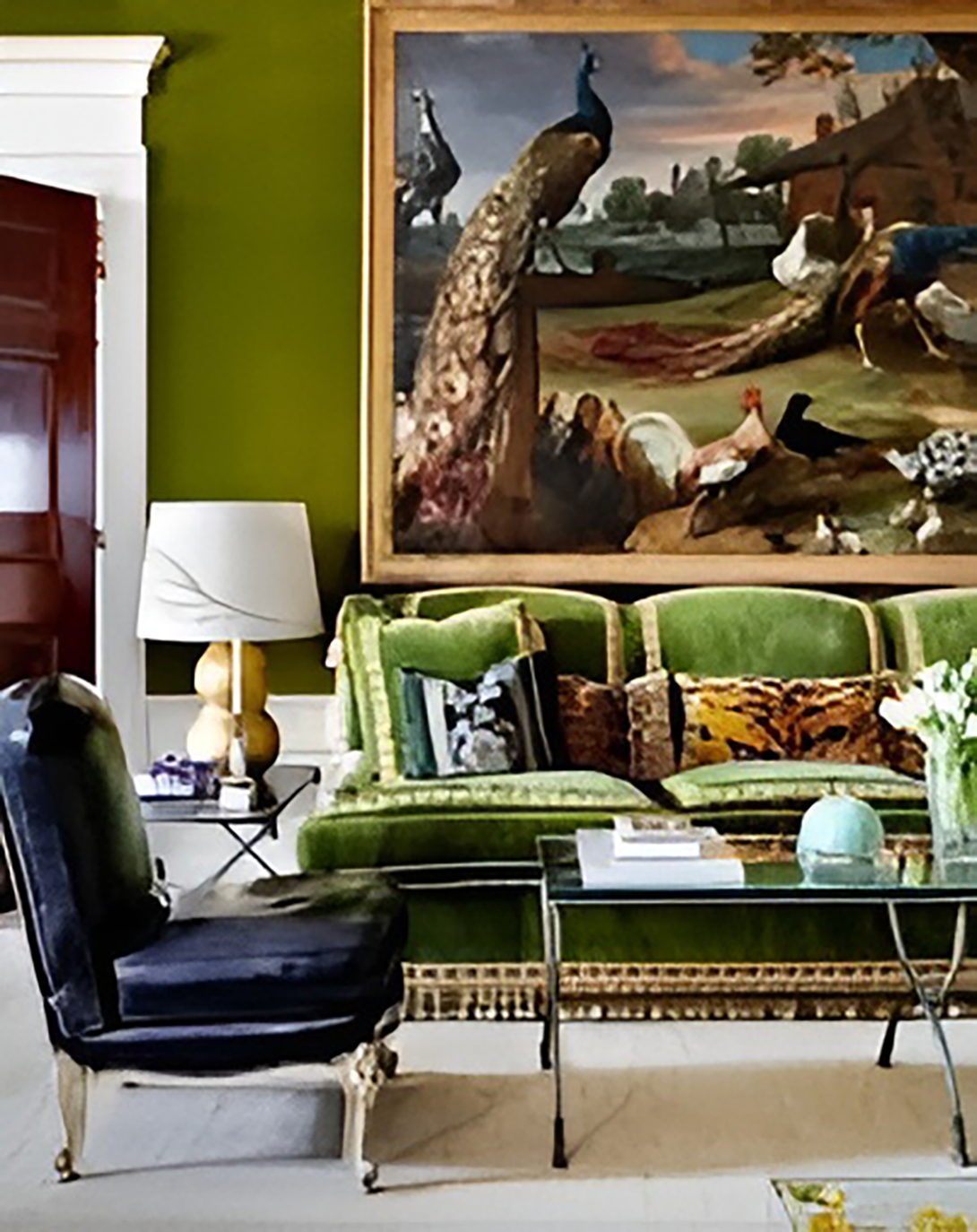 Levis Green Luxury Classic Sofa ANGIE HOMES