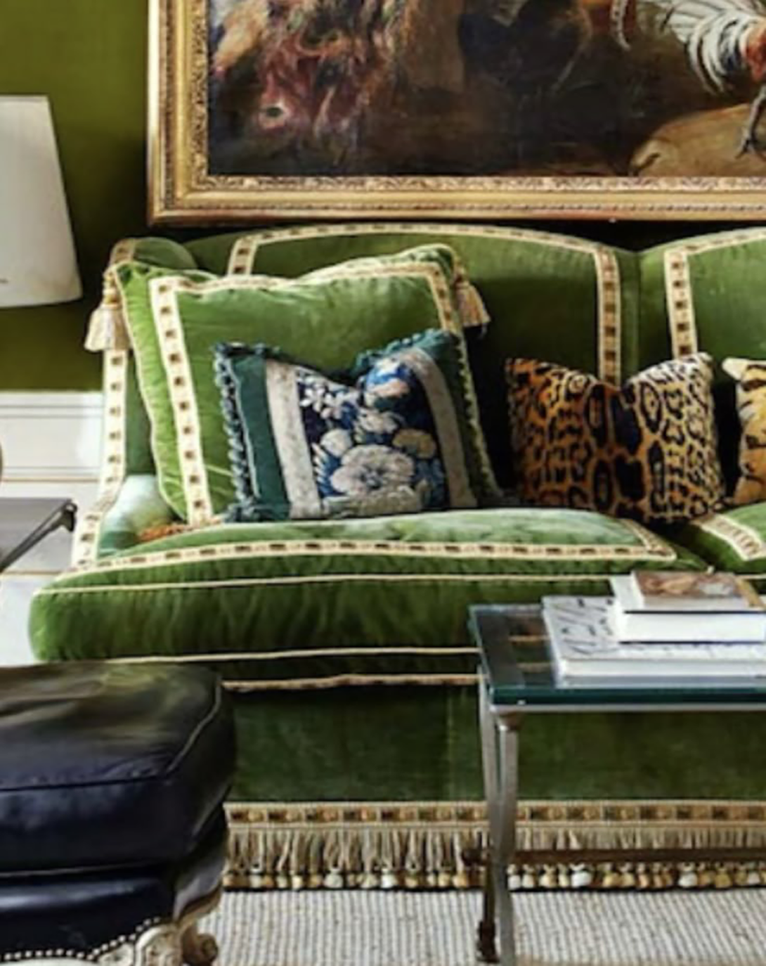 Levis Green Luxury Classic Sofa ANGIE HOMES
