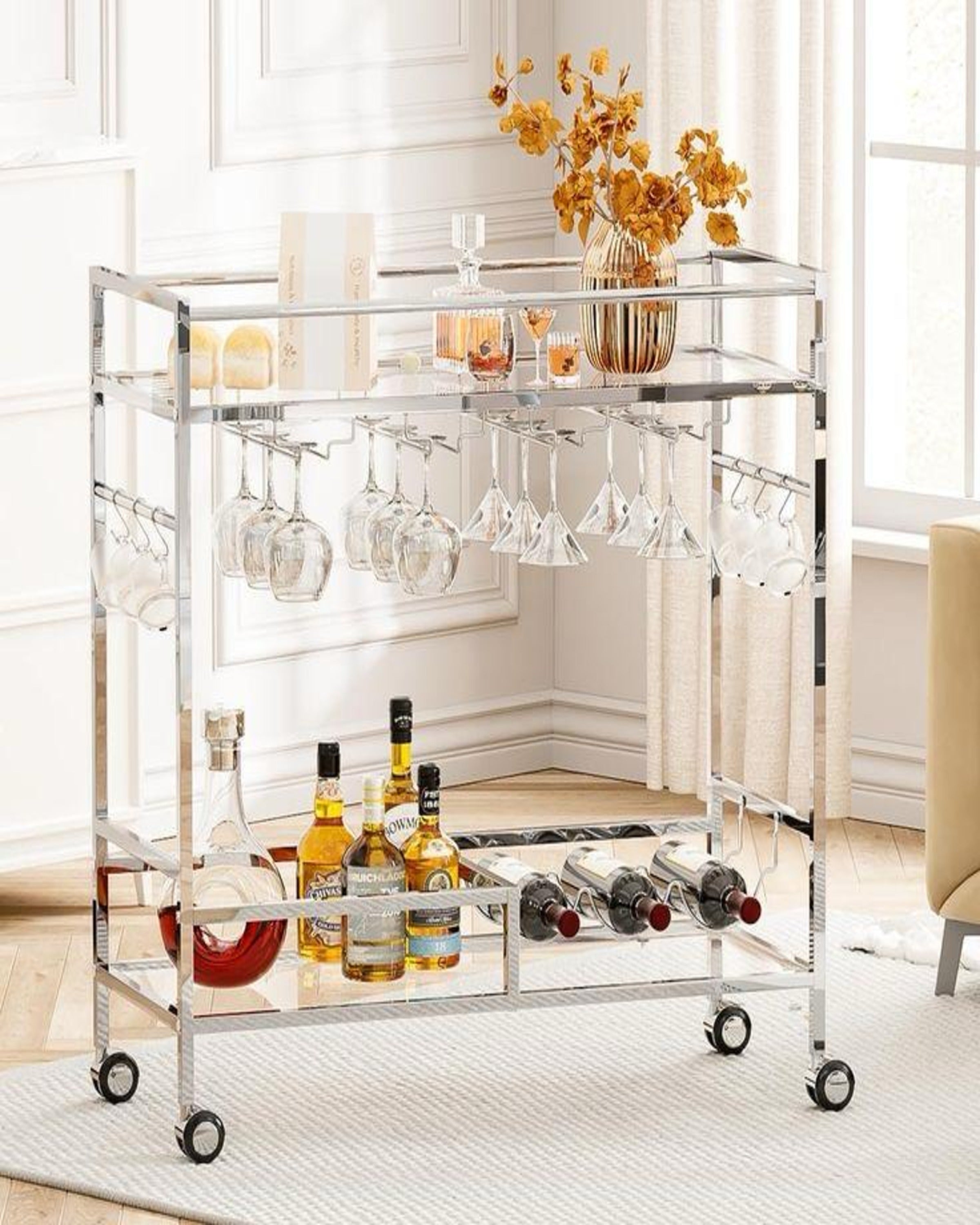 Libation Luxury Bar Trolley ANGIE HOMES