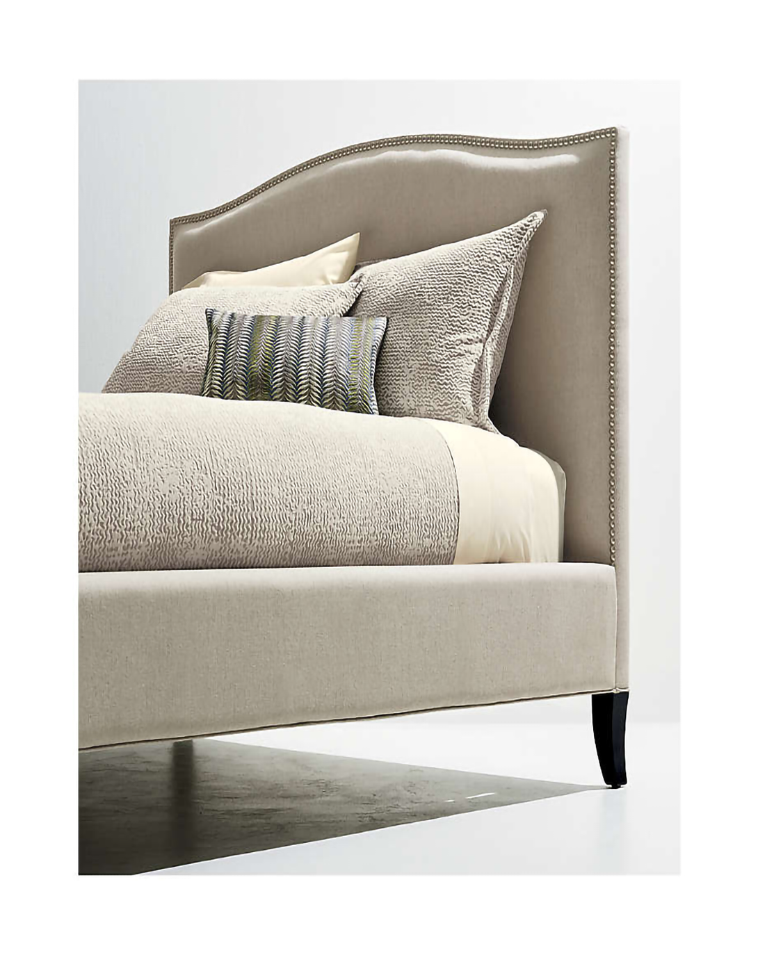 Liv Beige kingqueen Size sleeping bed With Head Board