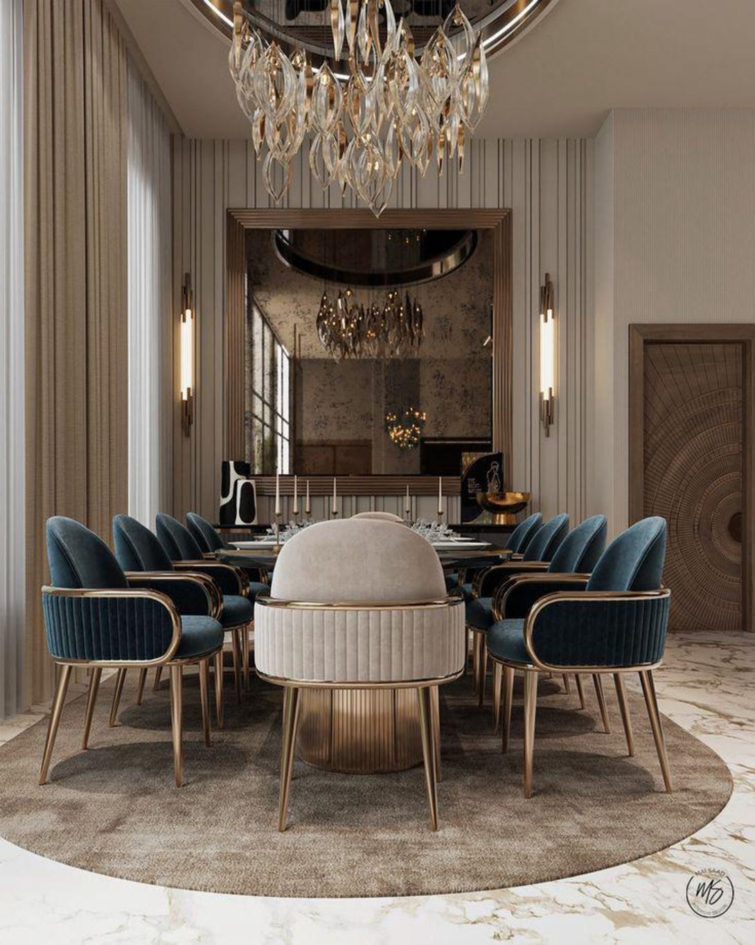 Modern Luxury Marble Dining Luxury Table - Angie Homes – ANGIE HOMES