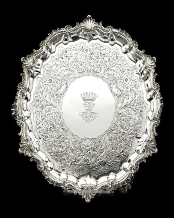 Luxury Wedding Silver Plated Thali ANGIE HOMES