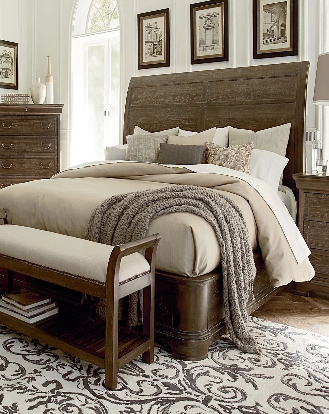 MIKE WOODEN LUXURY BED ANGIE HOMES
