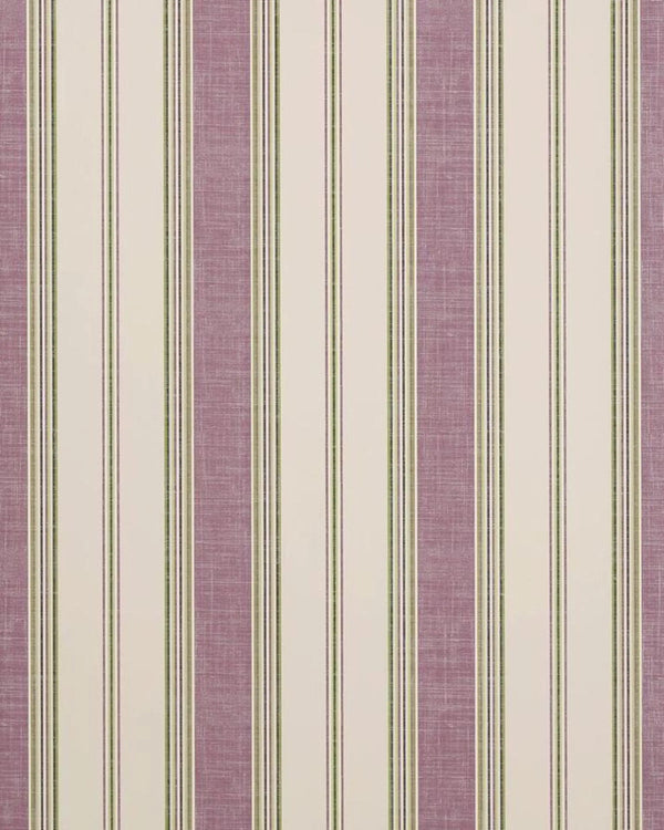 Mista Purple & White Striped Fabrics 