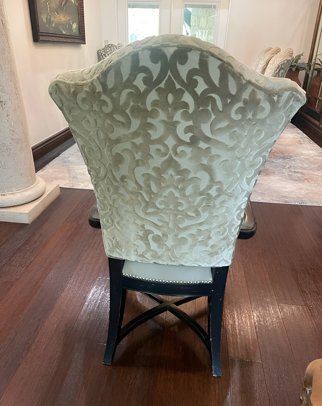 MISTA LIGHT BLUE DAMASK FABRIC