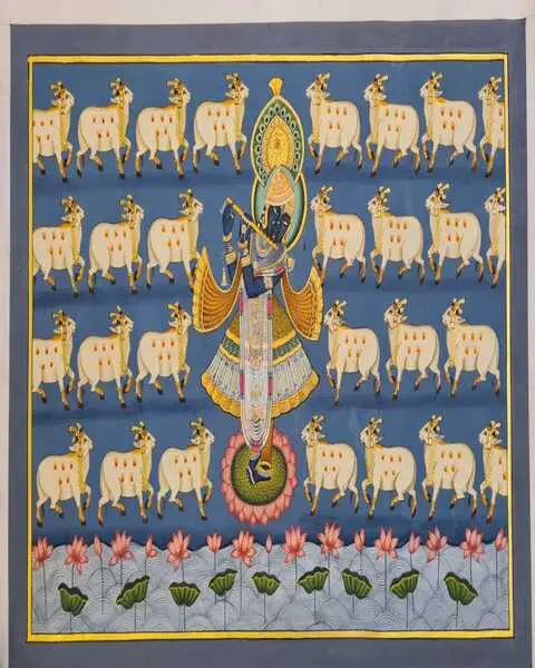 MURARI PAINTING | Shrinathji Hand Painting ANGIE KRIPALANI DESIGN-ANGIE HOMES- ANGIES INDIA