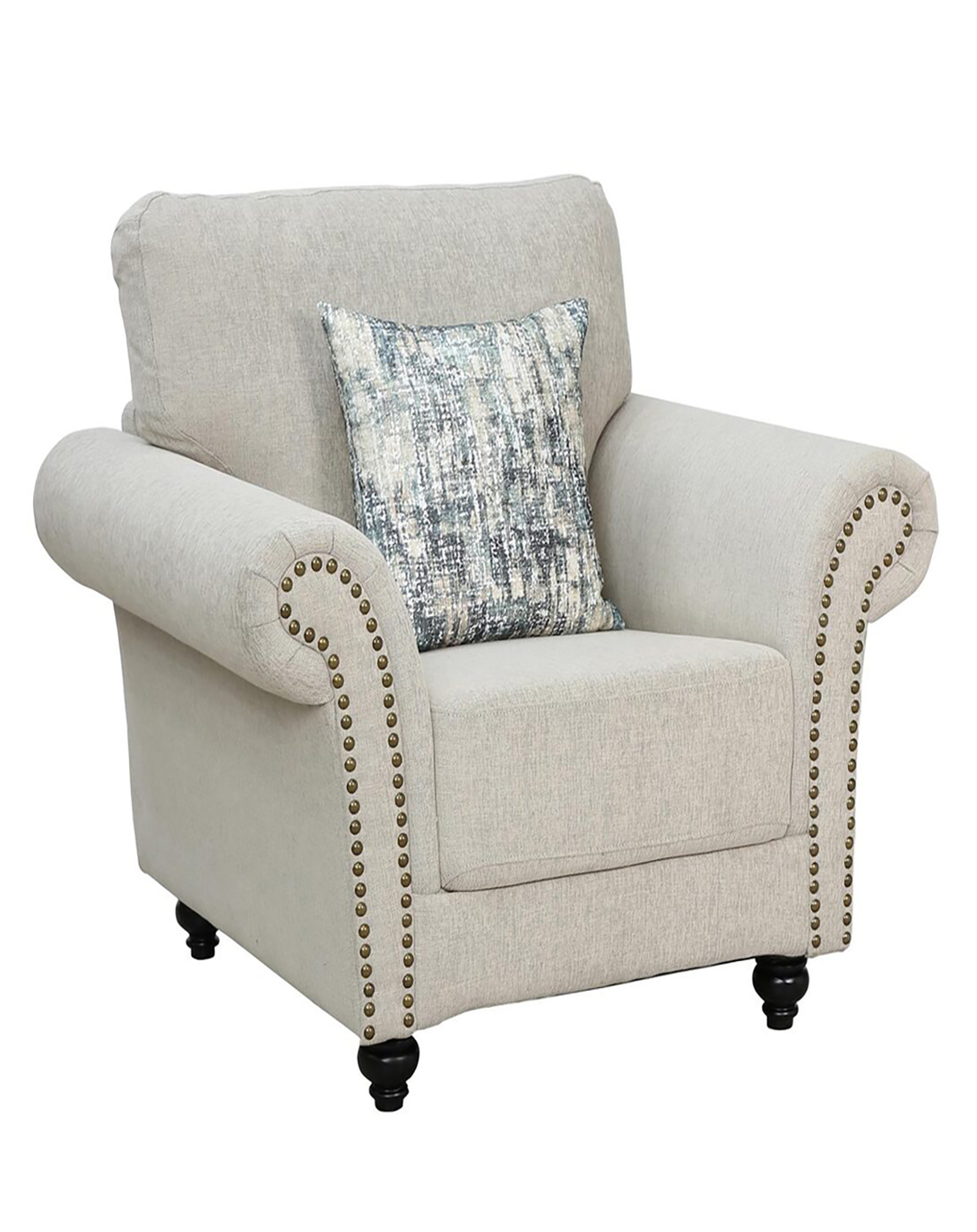 Mahtab Cream Sofa Chair | Sofa chairs for living room ANGIE HOMES