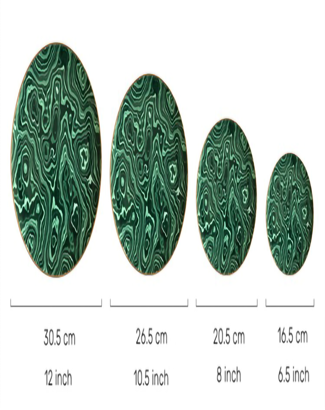 Maldives Green and White Plate Set