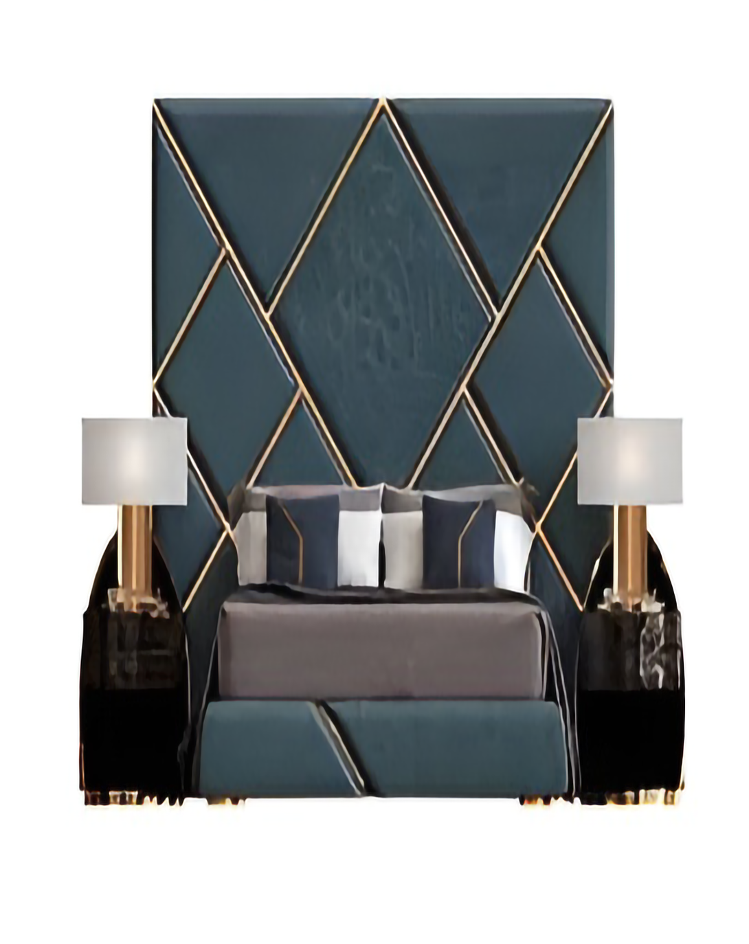 Maren Quilted Bed With High Back Panel ANGIE HOMES