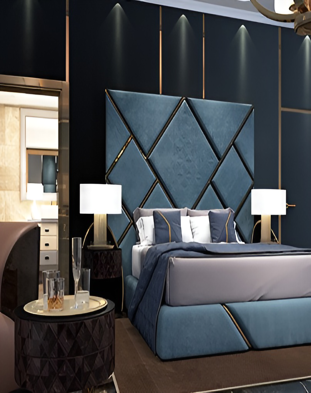 Maren Quilted Bed With High Back Panel ANGIE HOMES