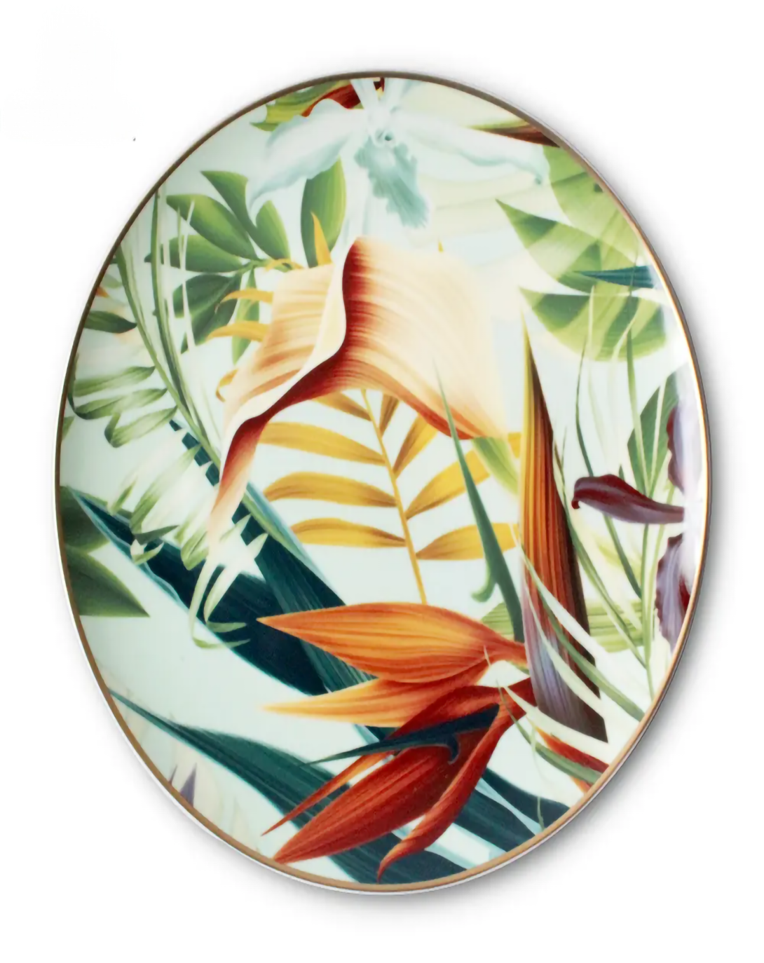 Maria Green Leaf Jungle Plates Set