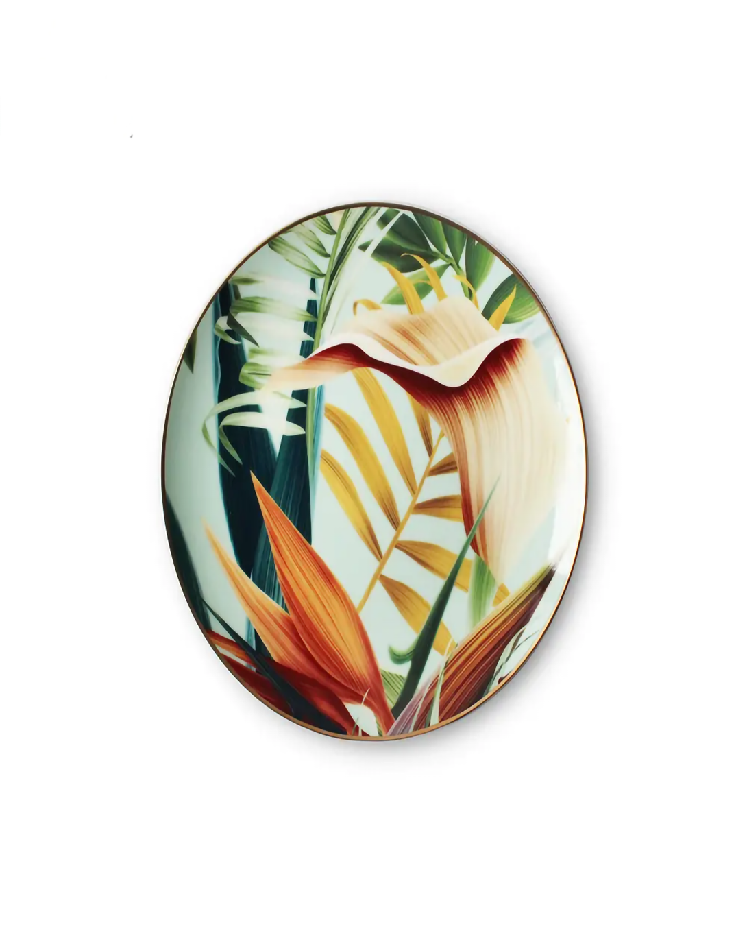 Maria Green Leaf Jungle Plates Set ANGIE HOMES