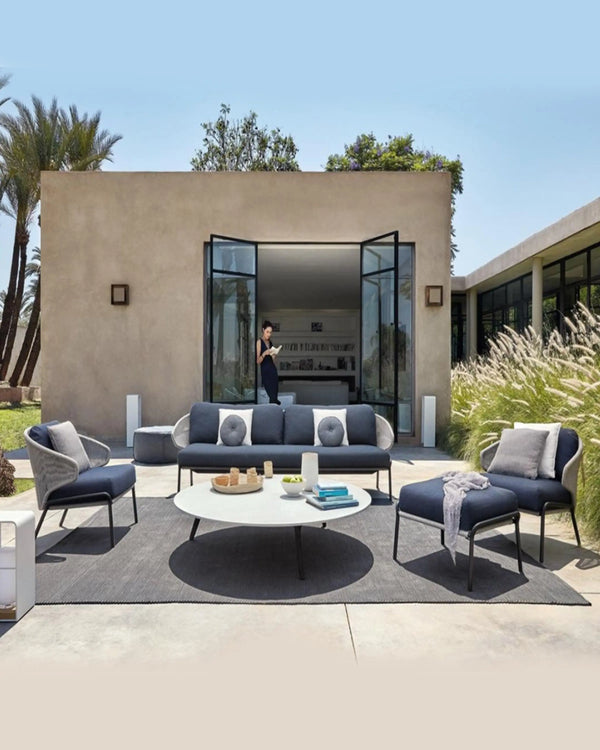 Martina 3 Seater Rope Garden Sofa | outdoor dining set with couch ANGIE HOMES