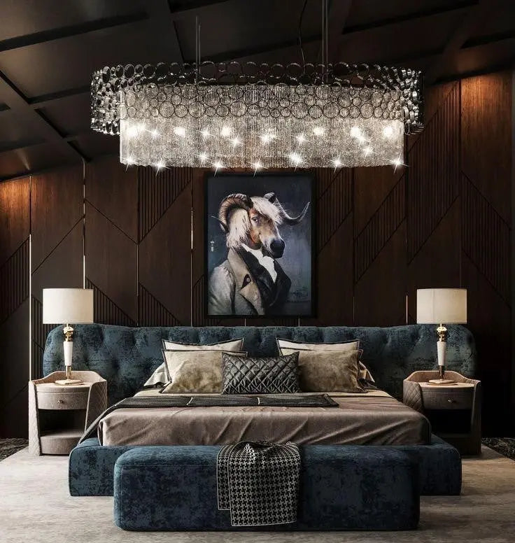 Matte Luxury Bed with Headboard ANGIE HOMES