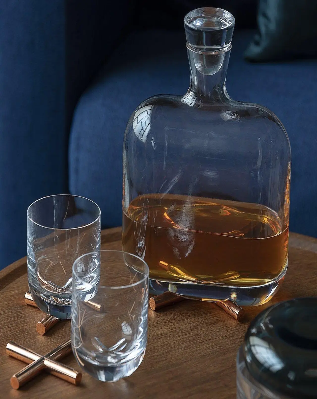 Maximilliano Whiskey Decanter with Glass