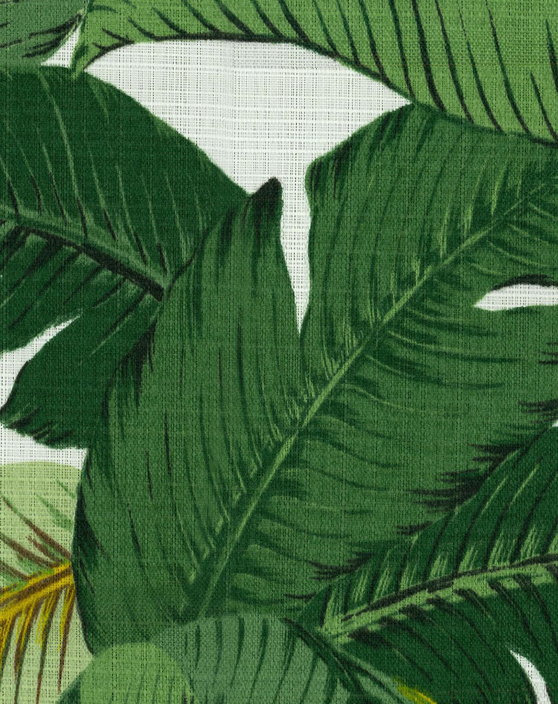 Mazari Palm Green And White Fabric