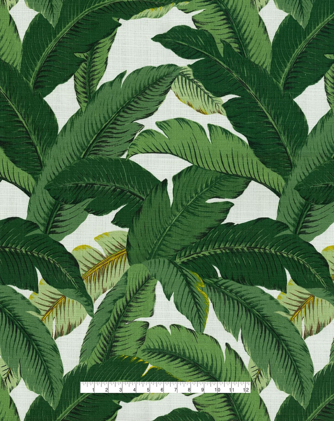 Mazari Palm Green And White Fabric