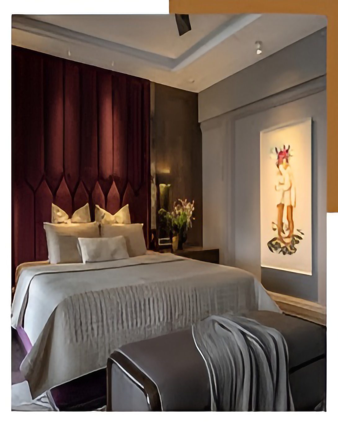 Mercy Luxury Chesterfield Bed With High Back Panel ANGIE HOMES