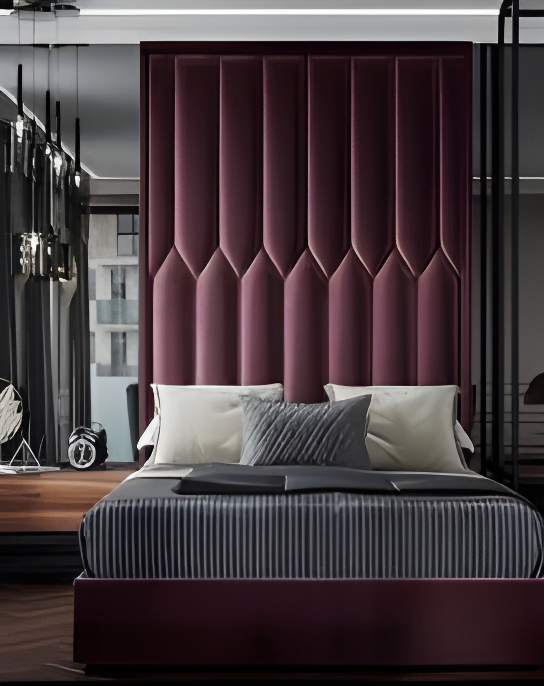 Mercy Luxury Chesterfield Bed With High Back Panel ANGIE HOMES