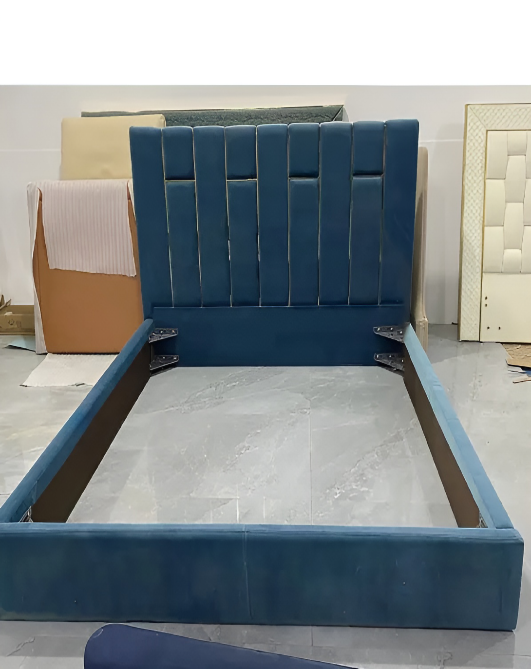 Mercy Striped Bed with Quintet Head Board ANGIE HOMES