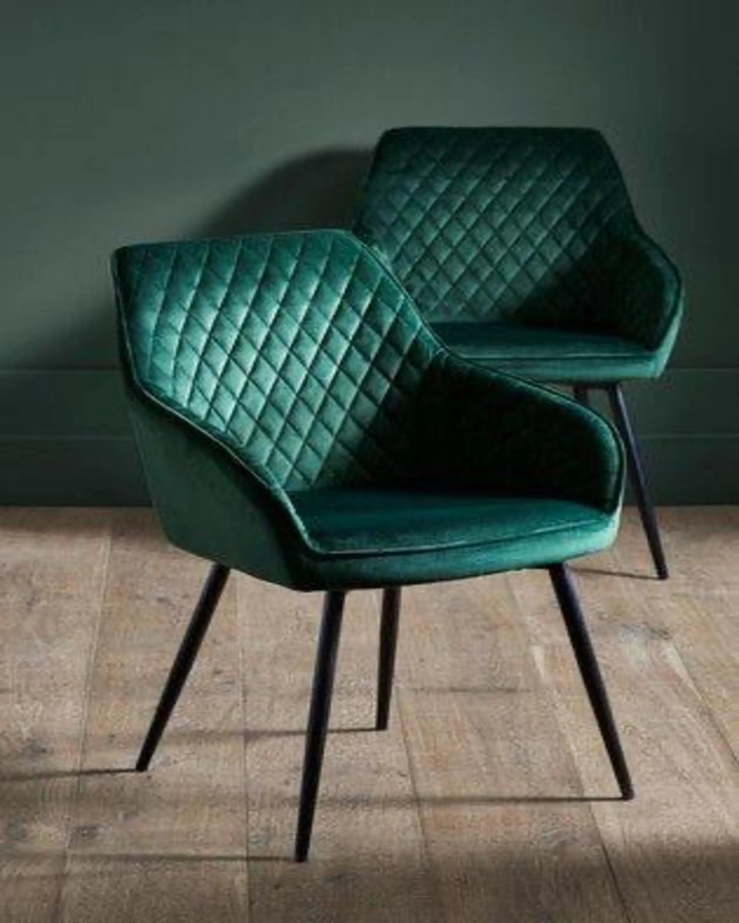 Mink 2 Set of Green Chairs ANGIE HOMES
