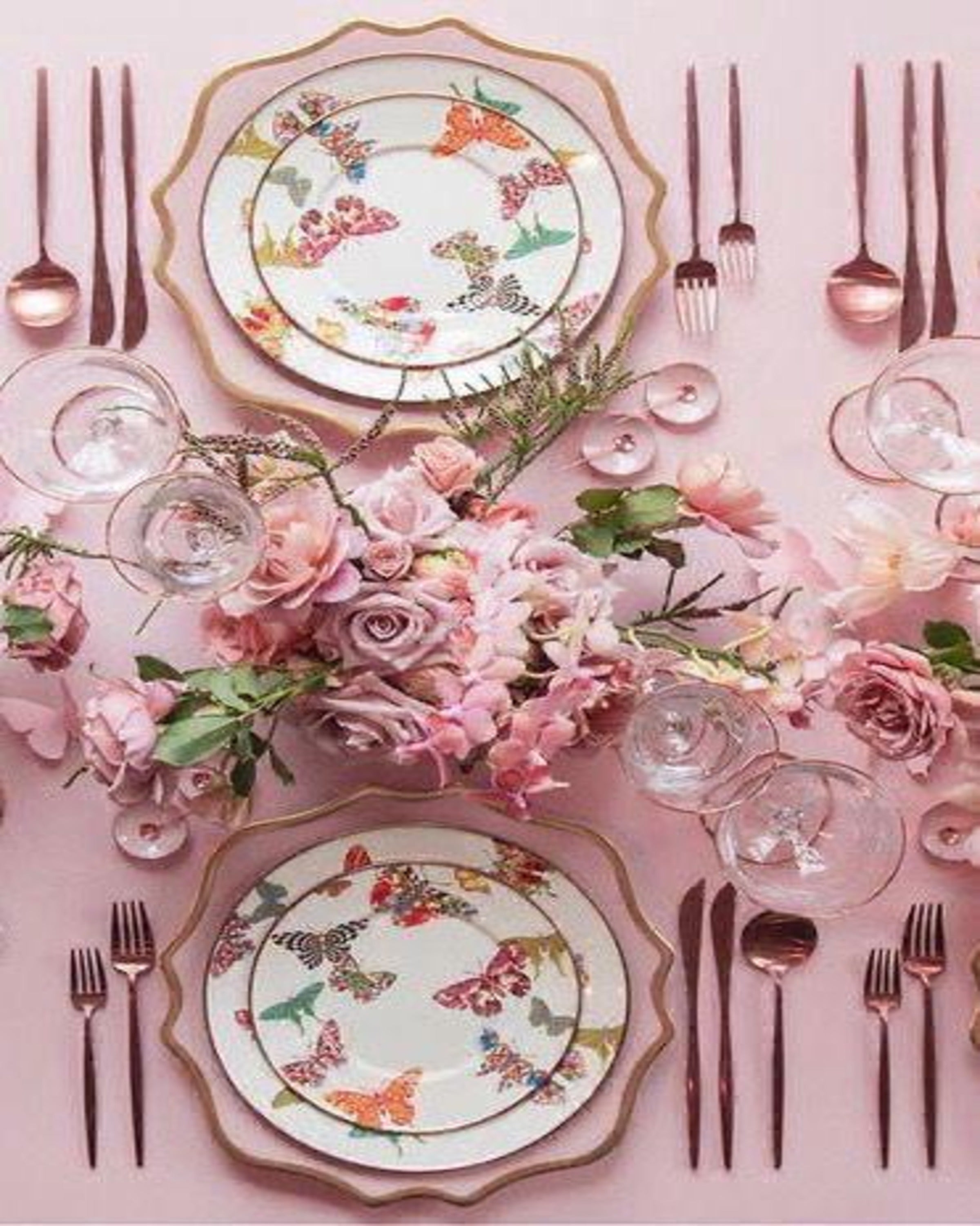 Vintage Floral Bone China Dinner Set (Copy) ANGIE HOMES