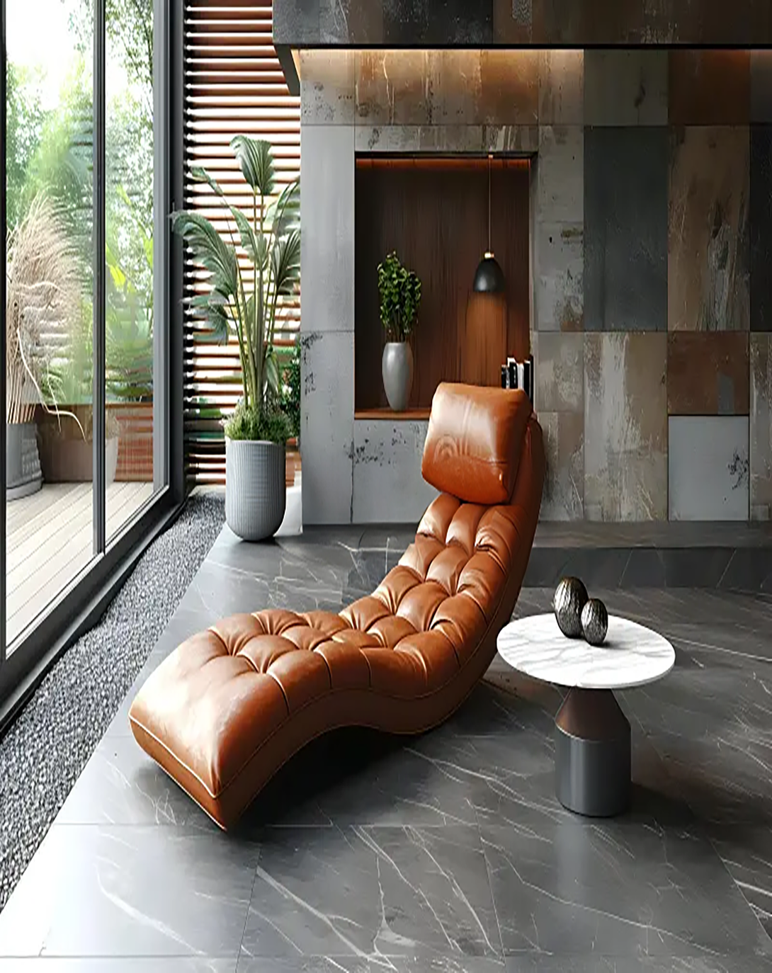 Modern Armless Red Luxury Sofa Set