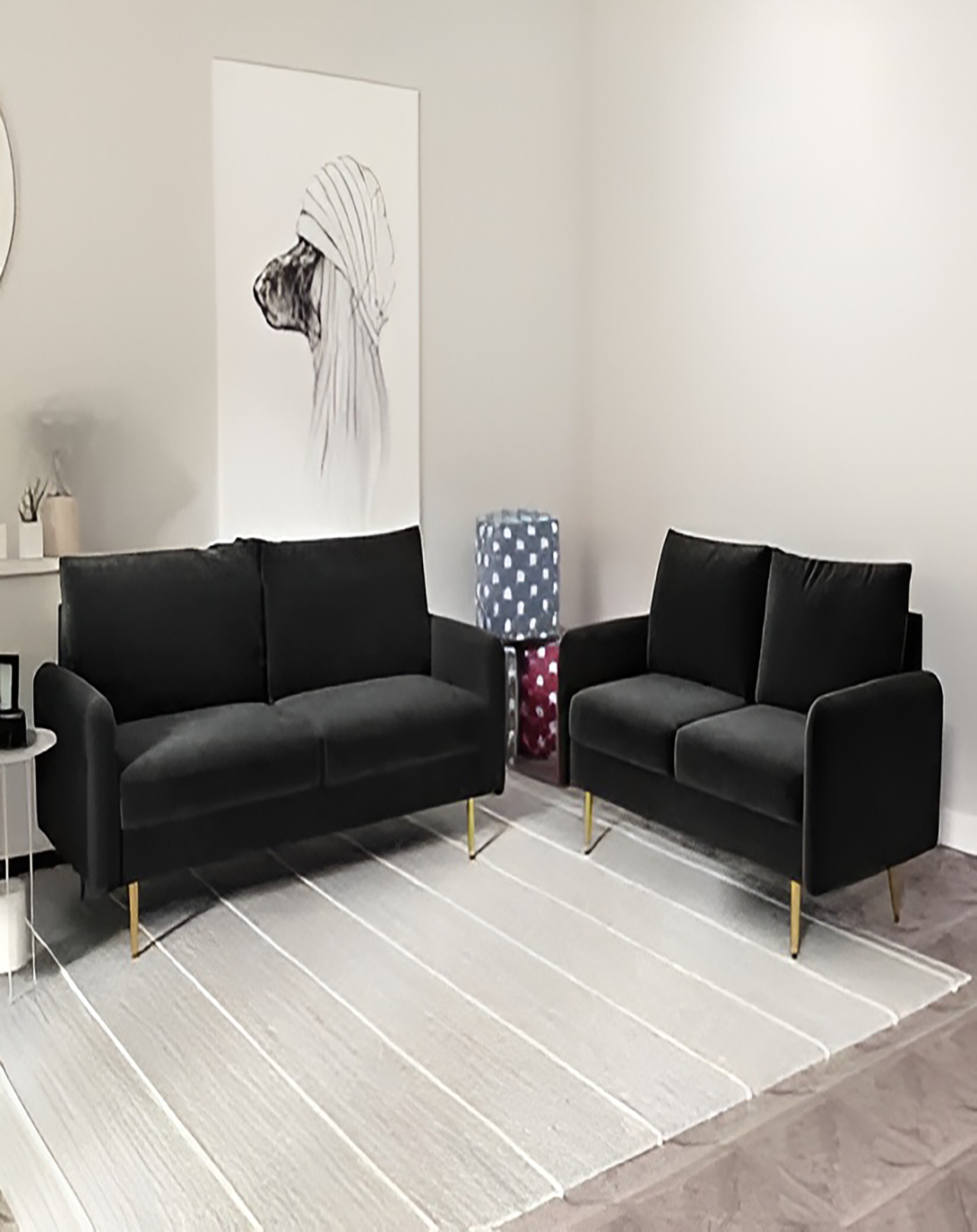 Modern Black Stylish Luxury Sofa