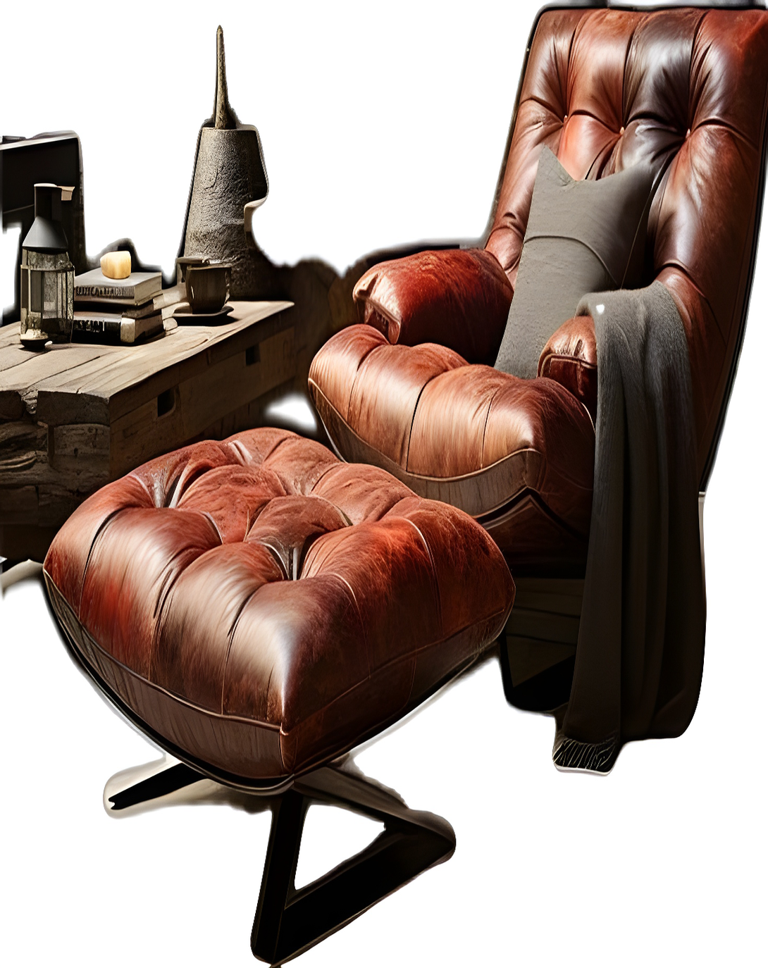 Modern Cloud Red Luxury Sofa Set