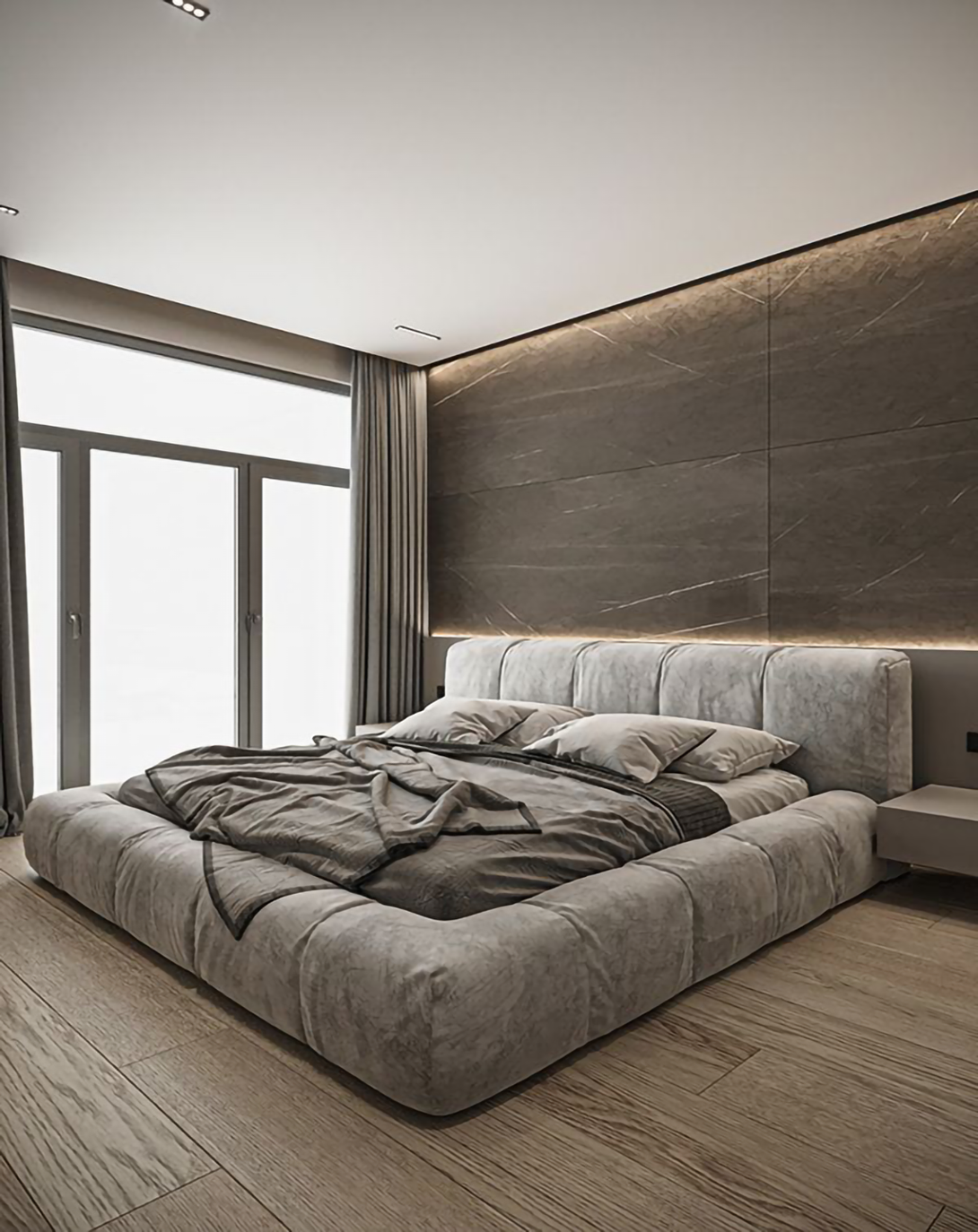 Modern Compact Storage Stylish Luxury Bed ANGIE HOMES