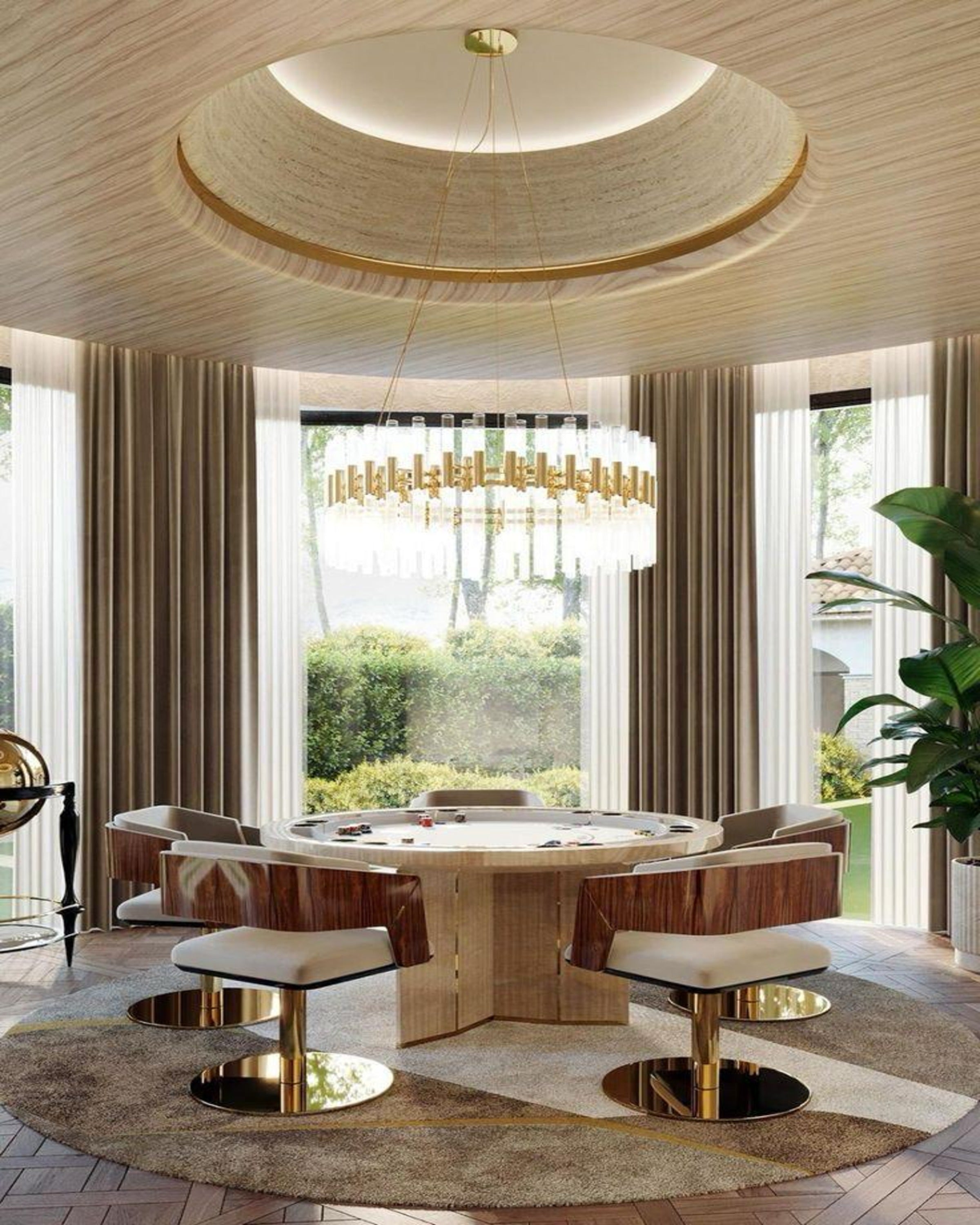 Modern Designer Round Dining Table