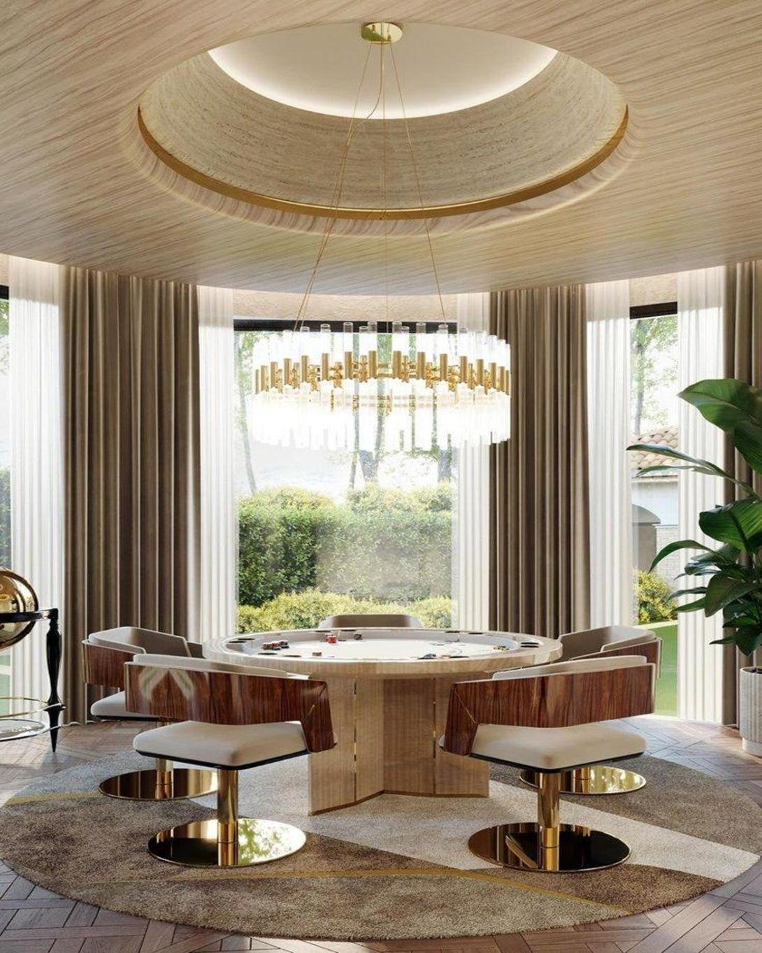 Modern Designer Round Dining Table - Angie Homes – ANGIE HOMES