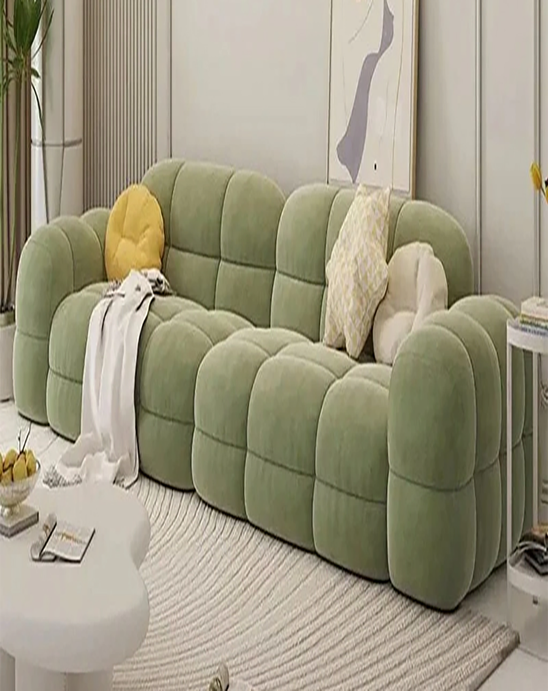 Modern Fabric Luxury Sofa Set