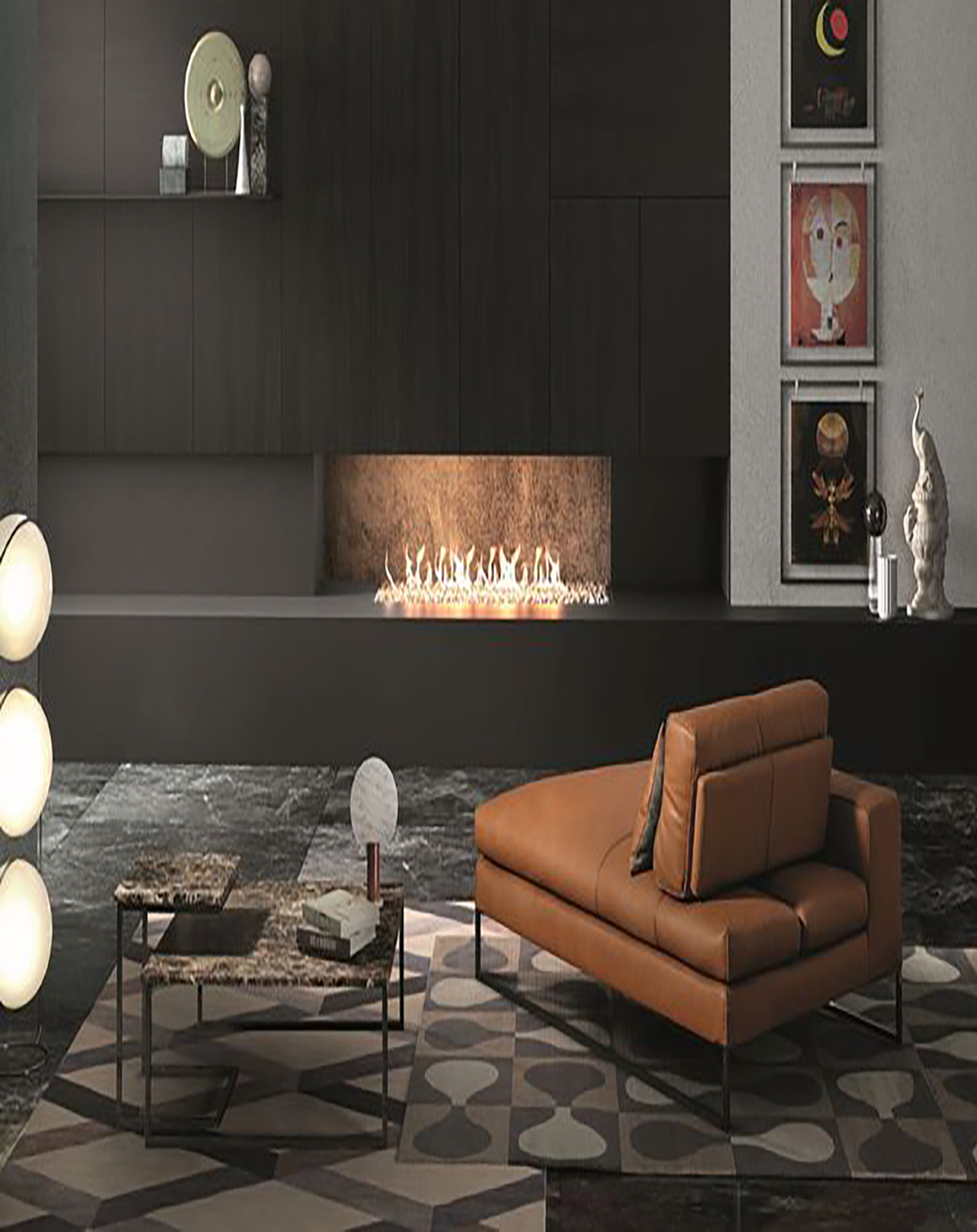 Modern Fluffy Luxury Sofa Set