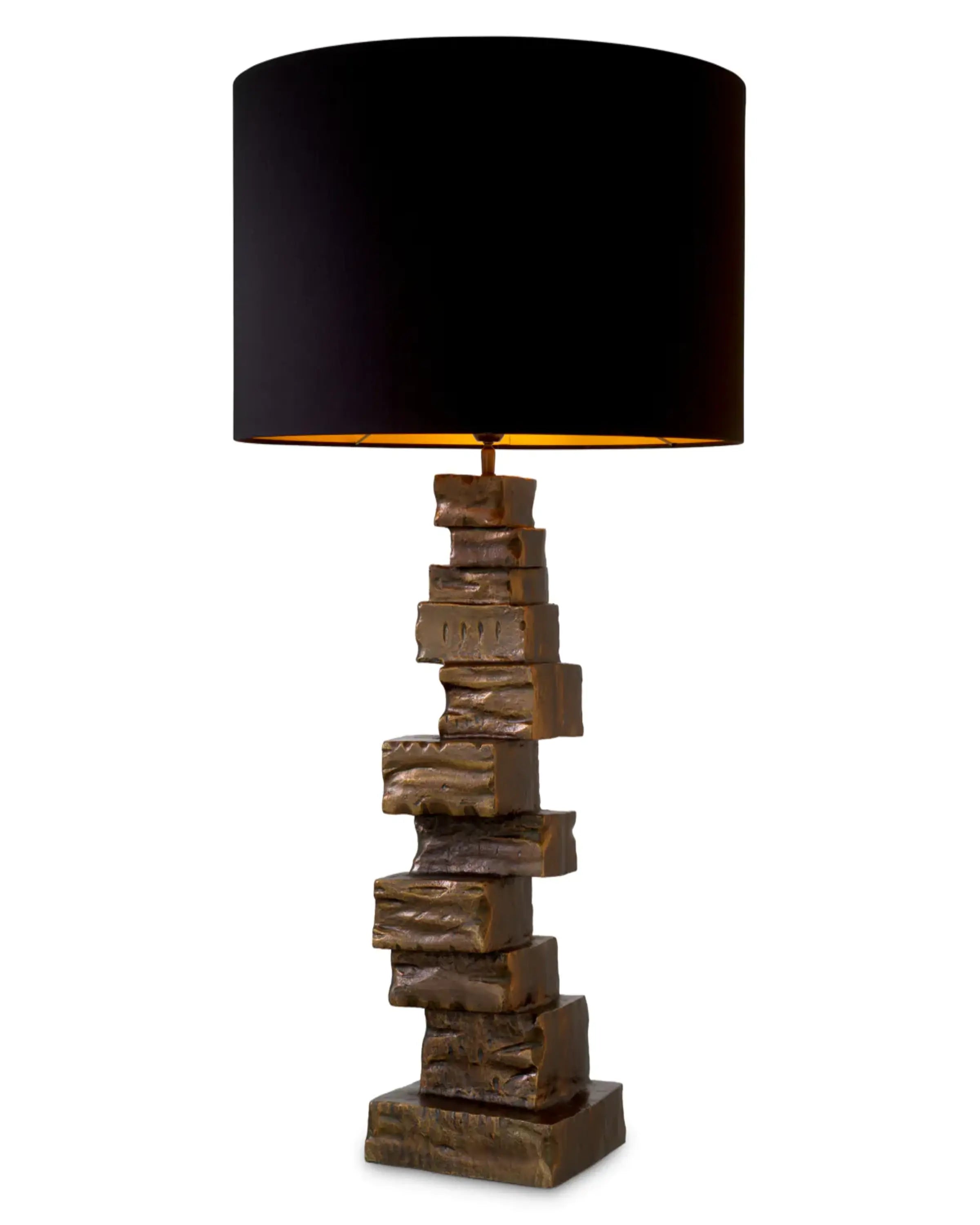 Modern Glass And Fibre Port Luxury Table Lamps