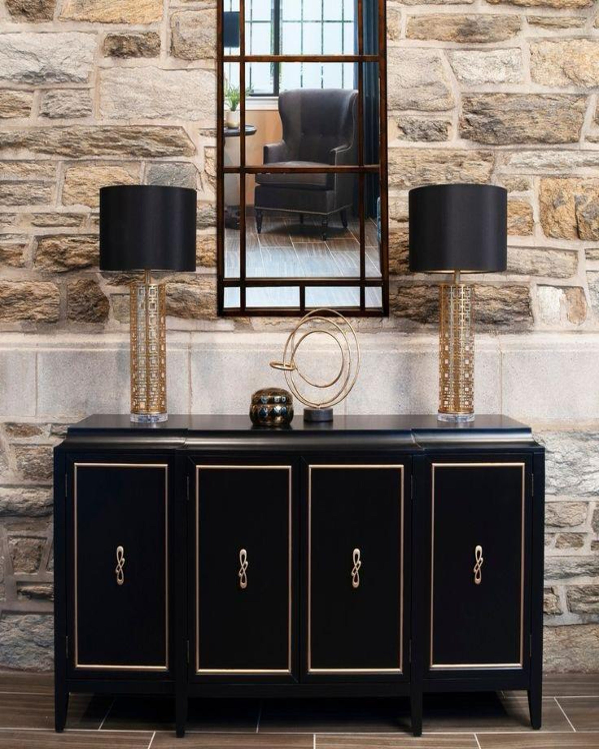 Modern Graceful Luxury Console Table
