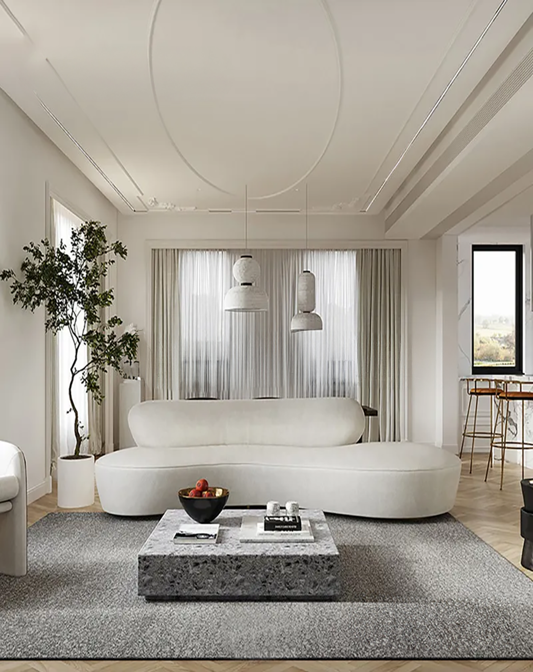 Modern Leather Stylish L Shaped Sofa