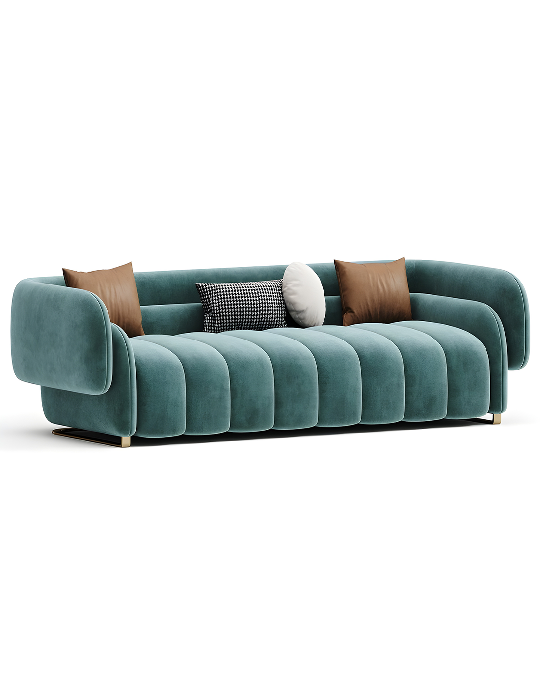 Modern Light Blue Stylish Luxury Sofa