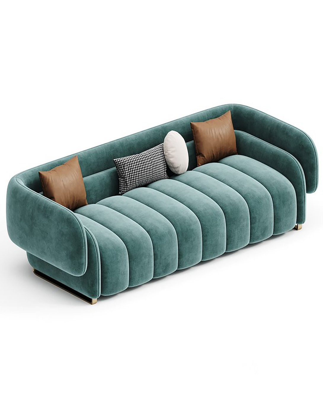 Modern Light Blue Stylish Luxury Sofa