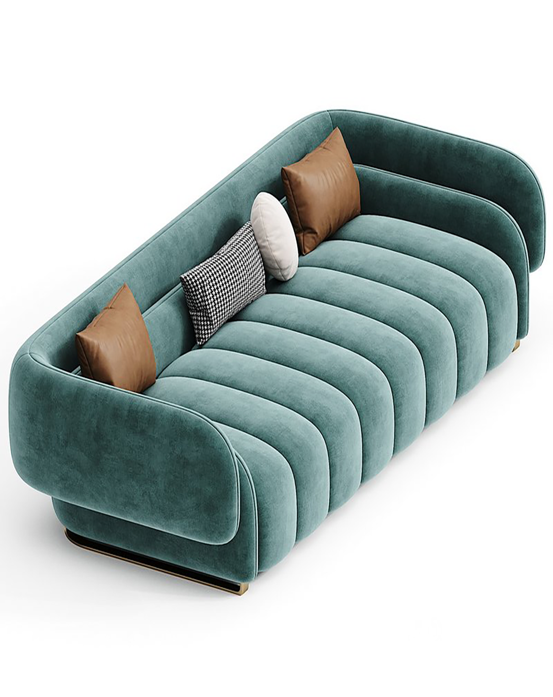 Modern Light Blue Stylish Luxury Sofa ANGIE HOMES