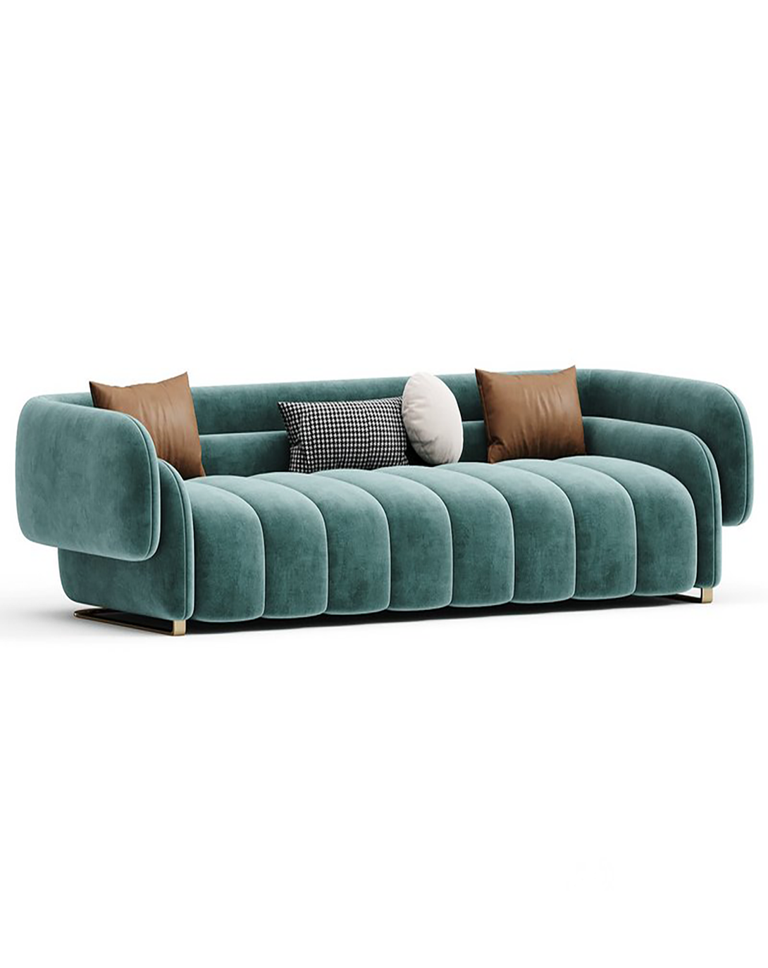 Modern Light Blue Stylish Luxury Sofa ANGIE HOMES
