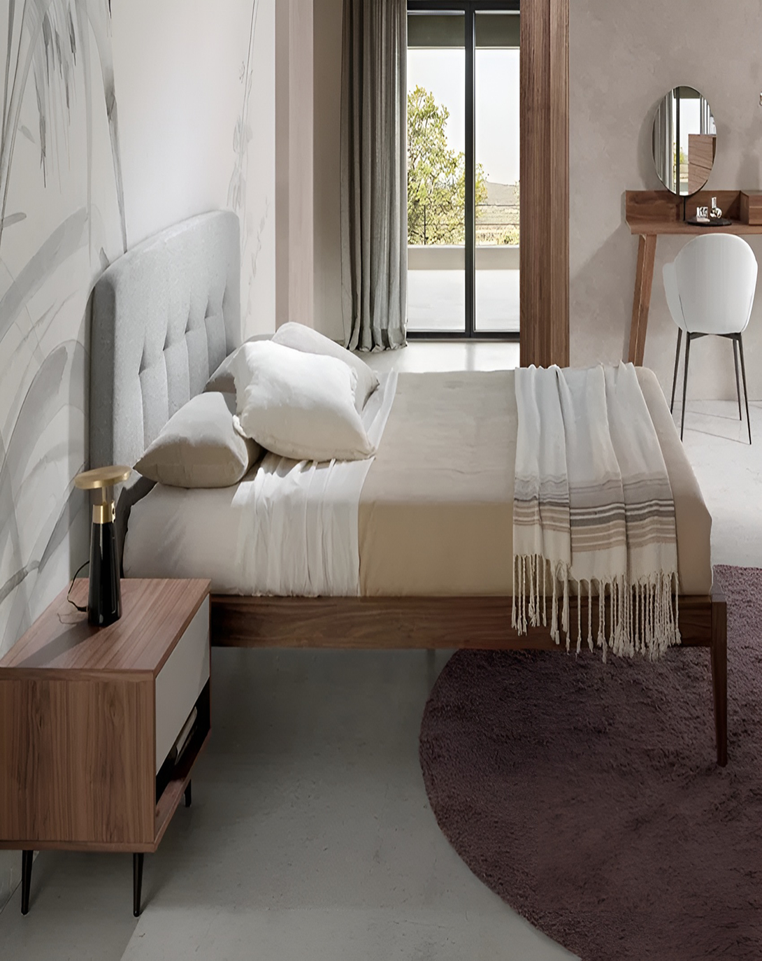 Modern Lugosi Brown Table Lamp