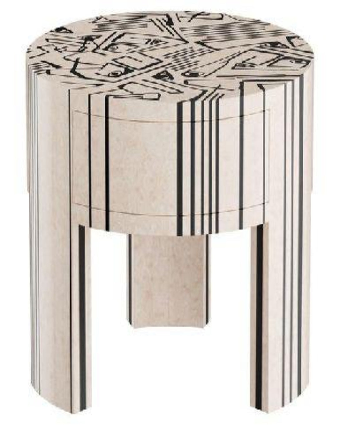 Modern Metal Luxury Round Side Table
