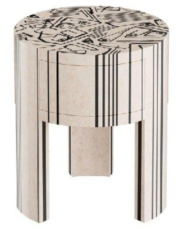 Modern Metal Luxury Round Side Table