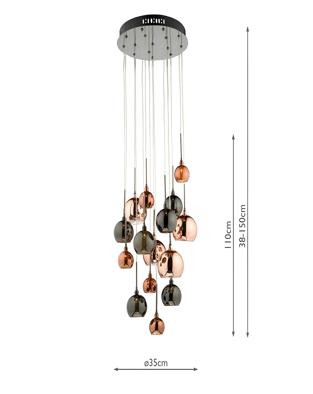Modern Multi Colour Cluster Hanging Light