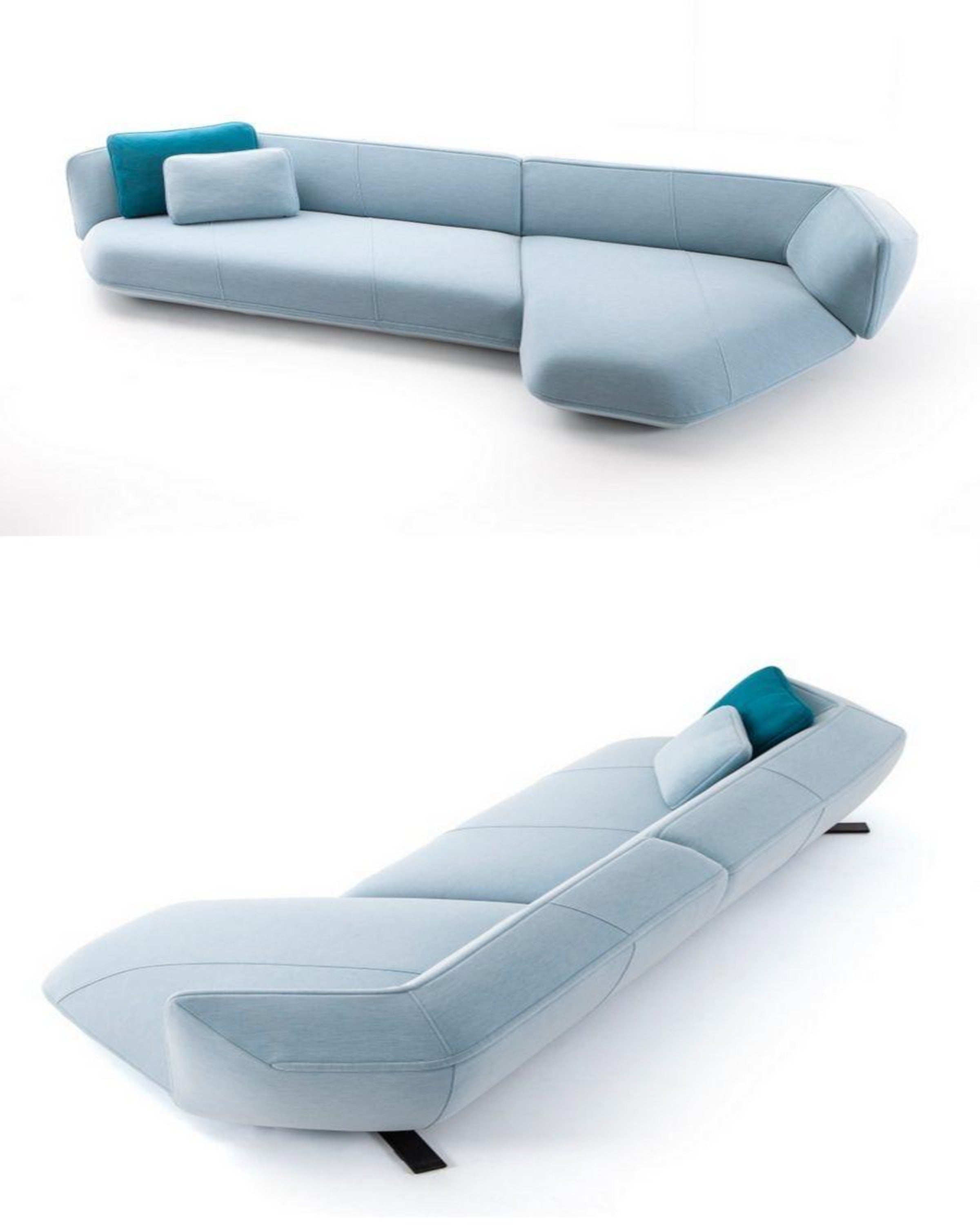 Modern Patterned L Shape Luxury Sofa Set
