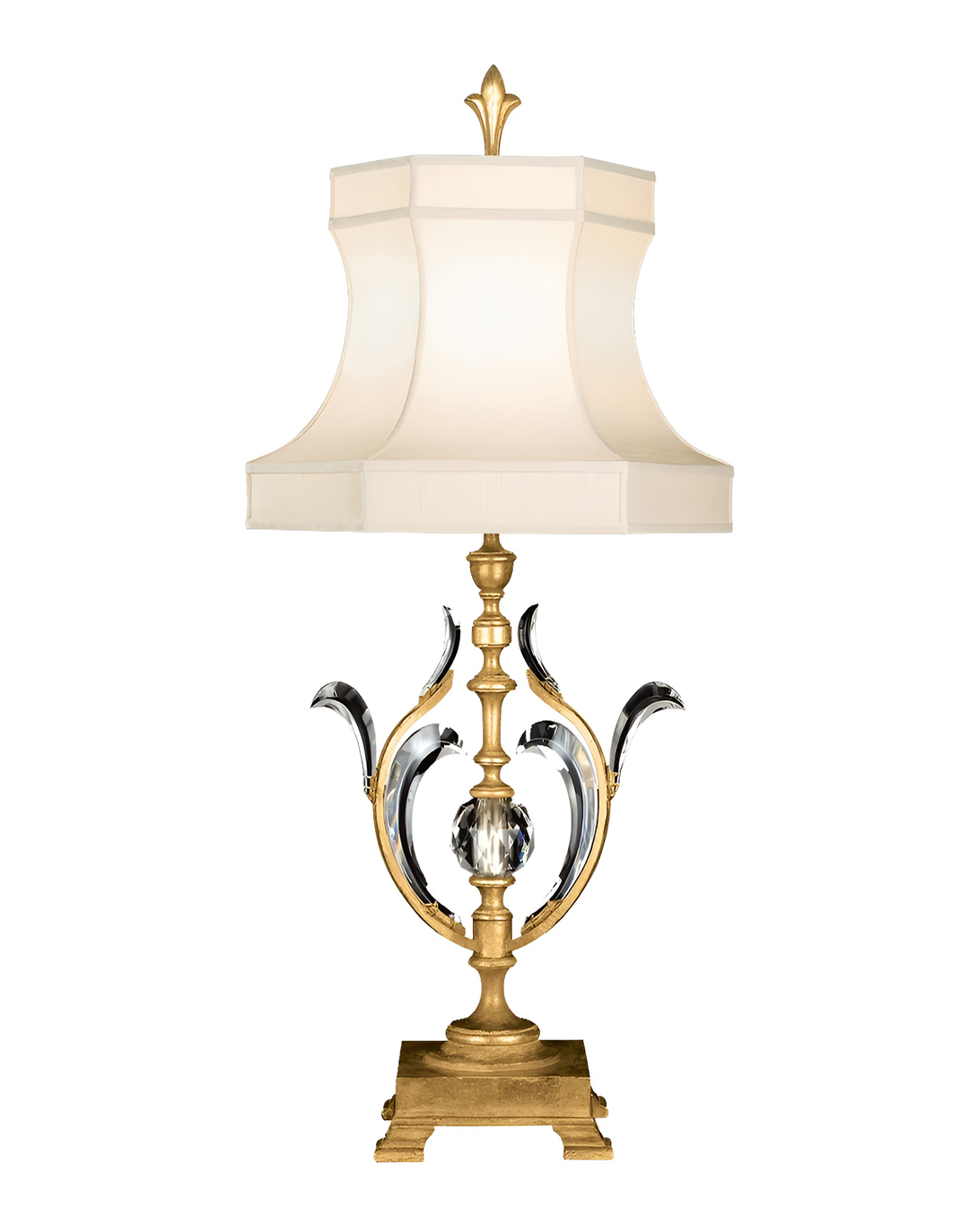 Modern Pisces Classic Crystal Table Lamp