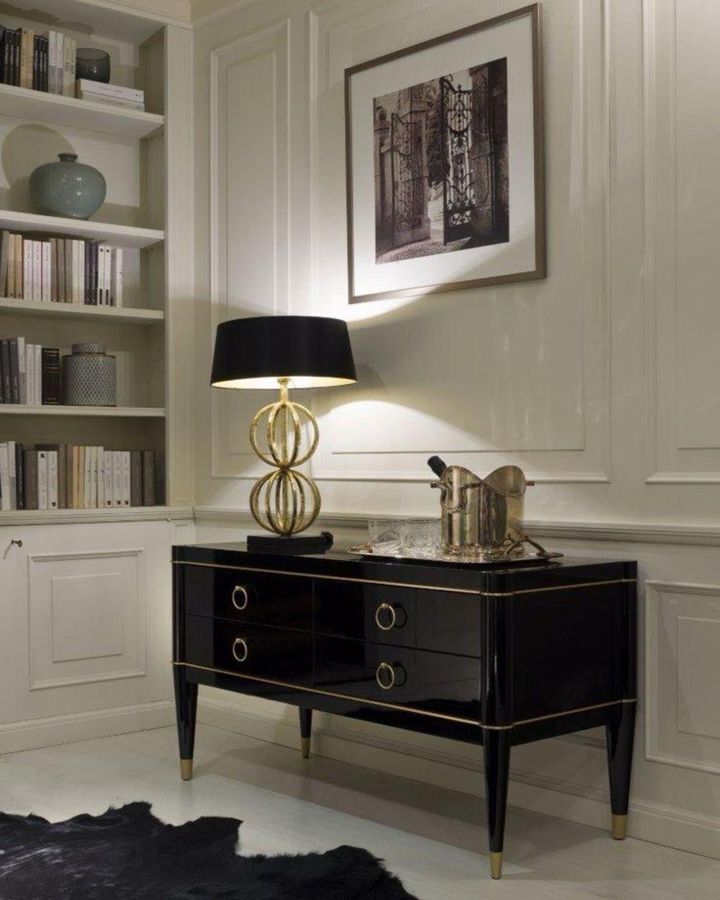 Modern Polished Luxury Console Table
